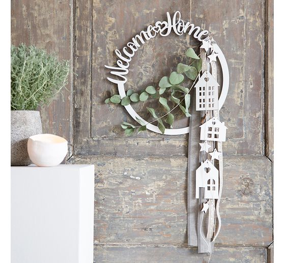 Wooden ring set "Welcome Home"