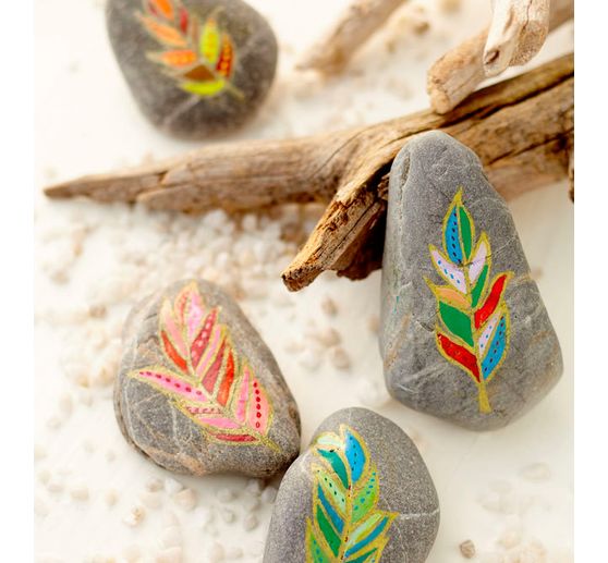 Kreativ-Set "Steine bemalen im Boho-Look"