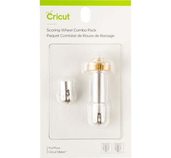 Cricut Werkzeug "Quickswap Tool - Scoring Wheel Tip" Combo Pack, 1 Falz- und 1 D