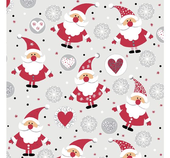 Serviette "Funny Santas"