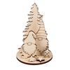 Holz-Steckmotiv "Wichtel mit Tanne"