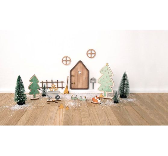 Holz-Bastelset "Wichteltür Tomte"