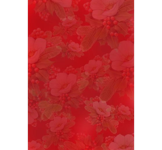 3D punched sheet book "Christmas Flowers"