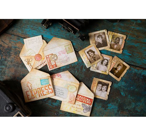 Sizzix Thinlits Stanzschablone "Postale by Tim Holtz"