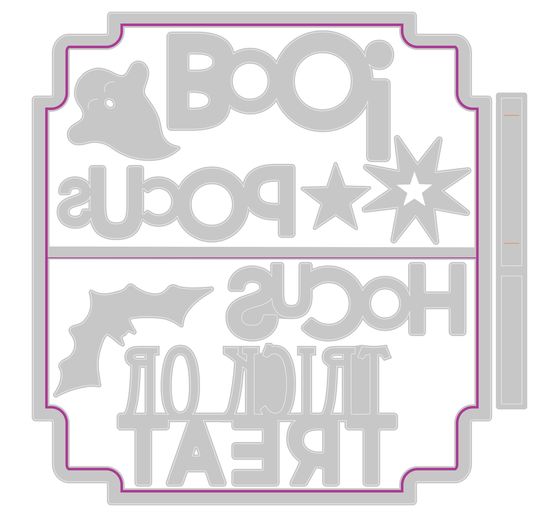 Sizzix Thinlits Stanzschablone "Halloween Toppers"