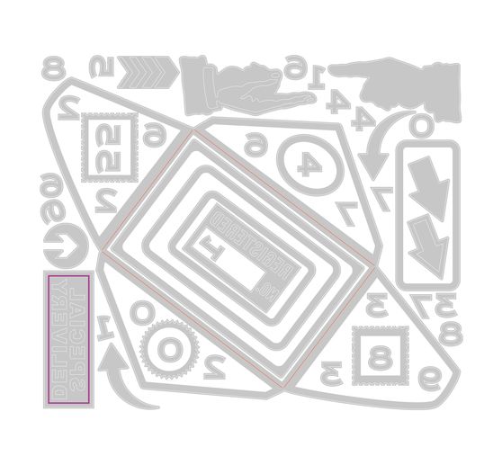 Sizzix Thinlits Stanzschablone "Postale by Tim Holtz"