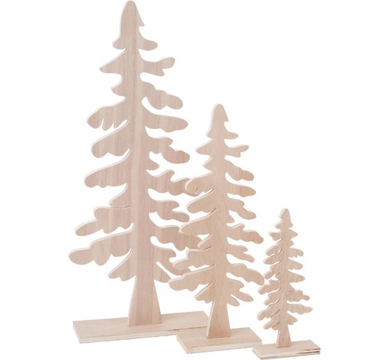 VBS Wooden fir trees