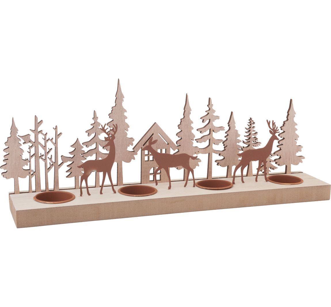 VBS Teelichthalter "Rehe im Wald"