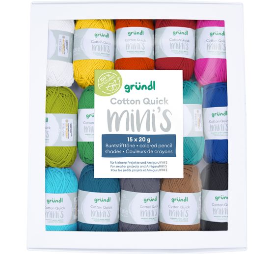 Gründl Cotton Quick minis "Buntstifttöne"