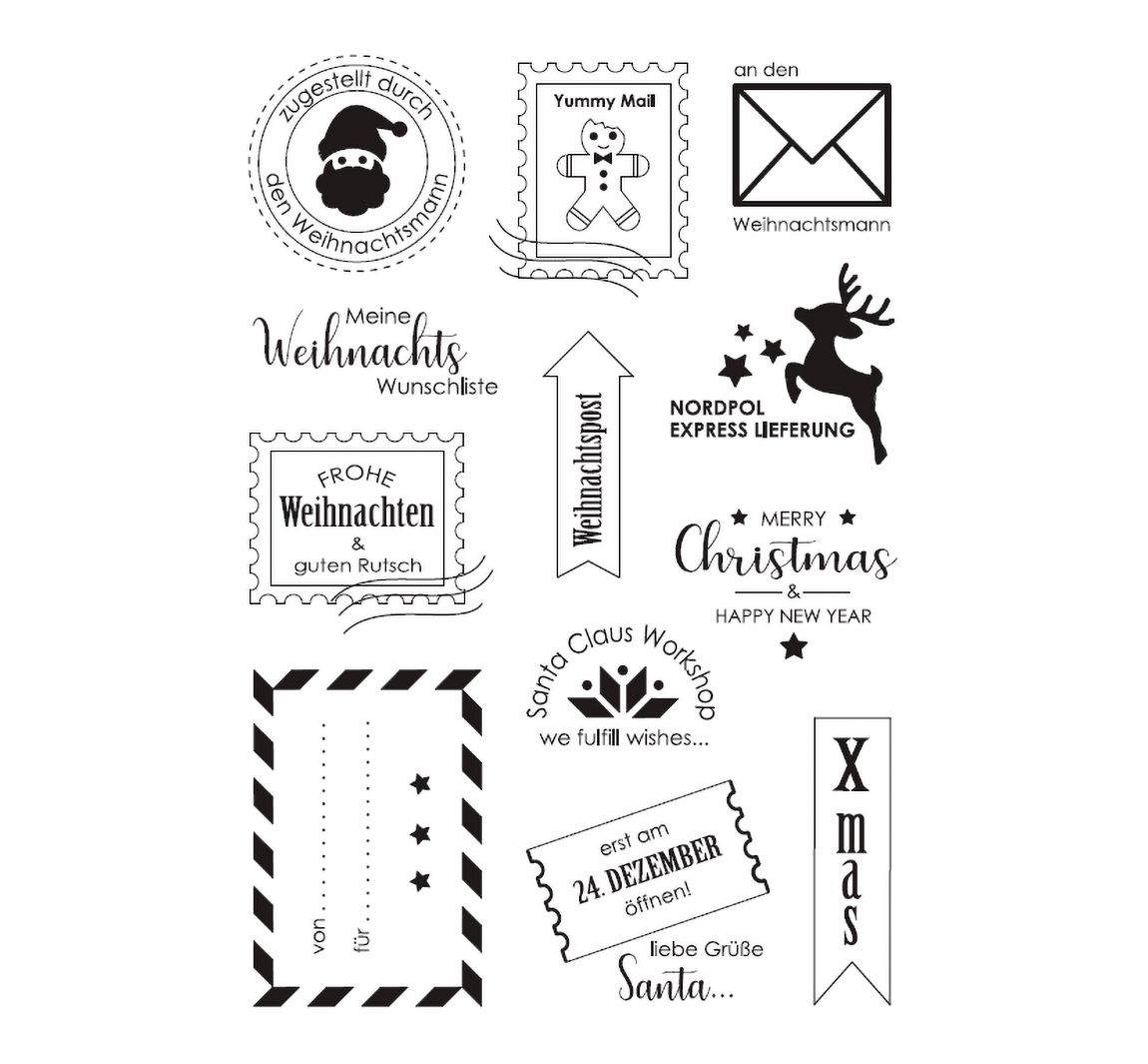 VBS Silikonstempel Weihnachtspost