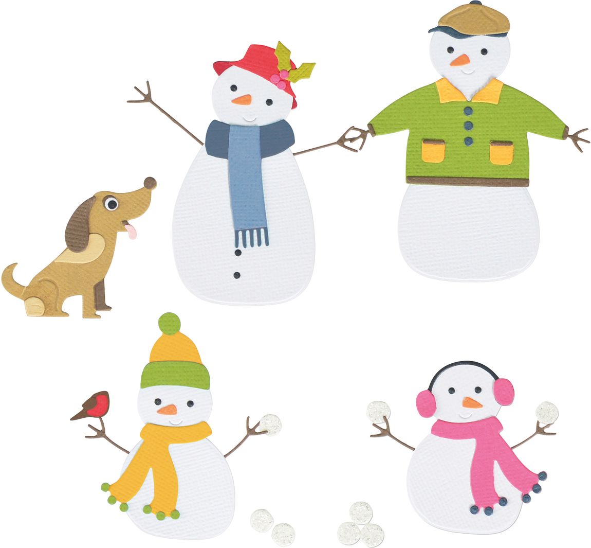 Sizzix Thinlits Stanzschablone Snow Family