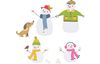 Sizzix Thinlits Stanzschablone "Snow Family"