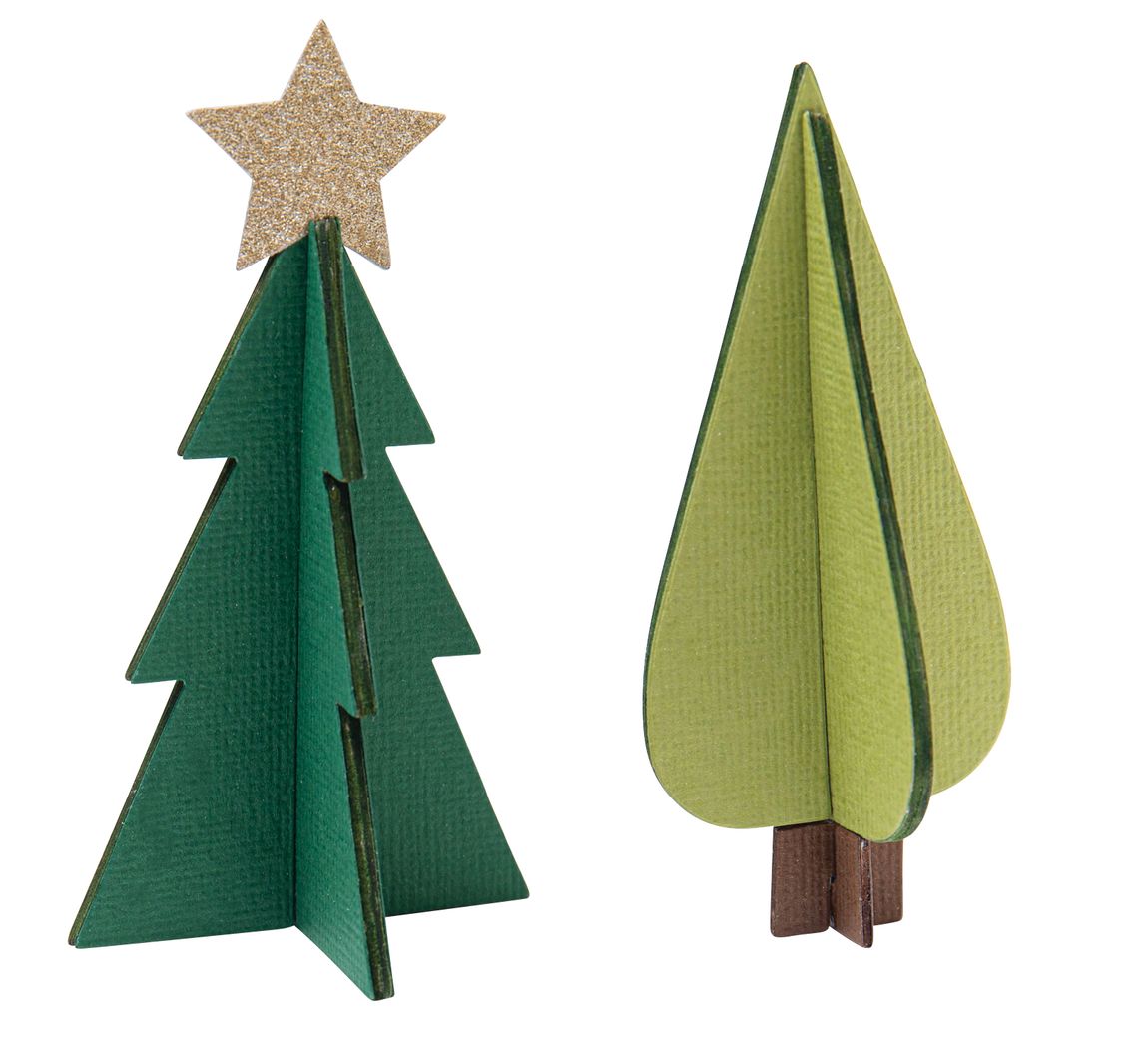 Sizzix Bigz Stanzschablone Tree Ornaments