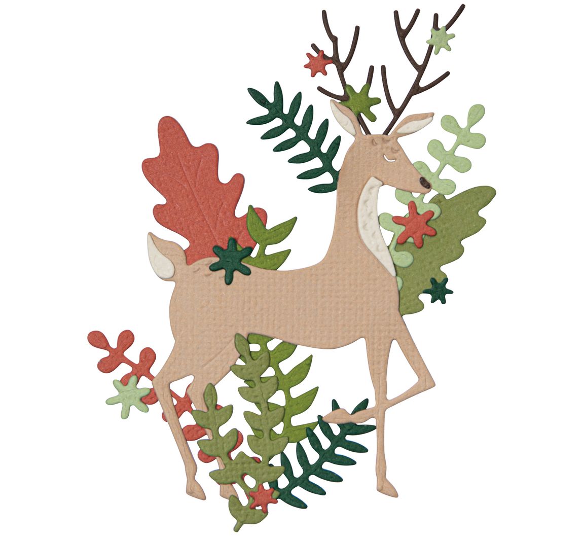 Sizzix Thinlits Stanzschablone Delightful Deer