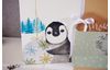 Serviette "Pinguin im Winter"