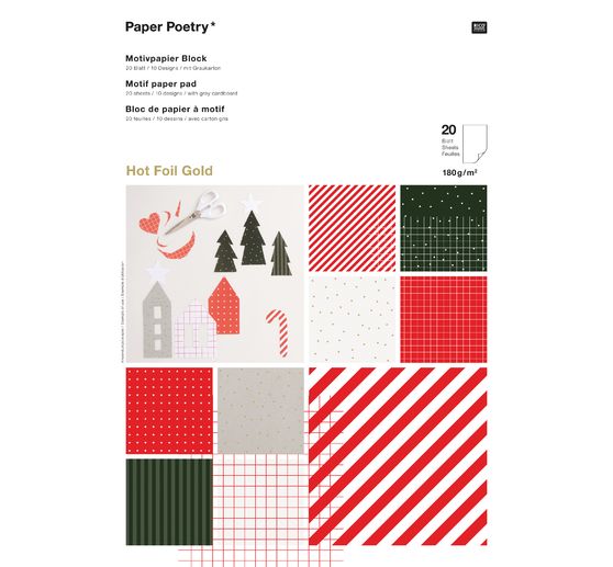 Bastelpapier-Block "Classic Christmas"