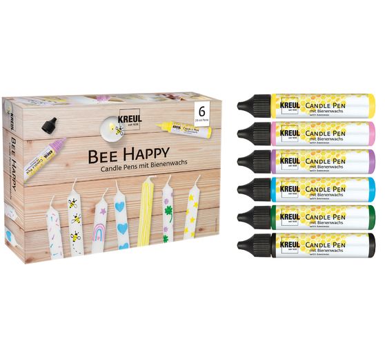 KREUL Candle Pen "Bee Happy", 6er Set
