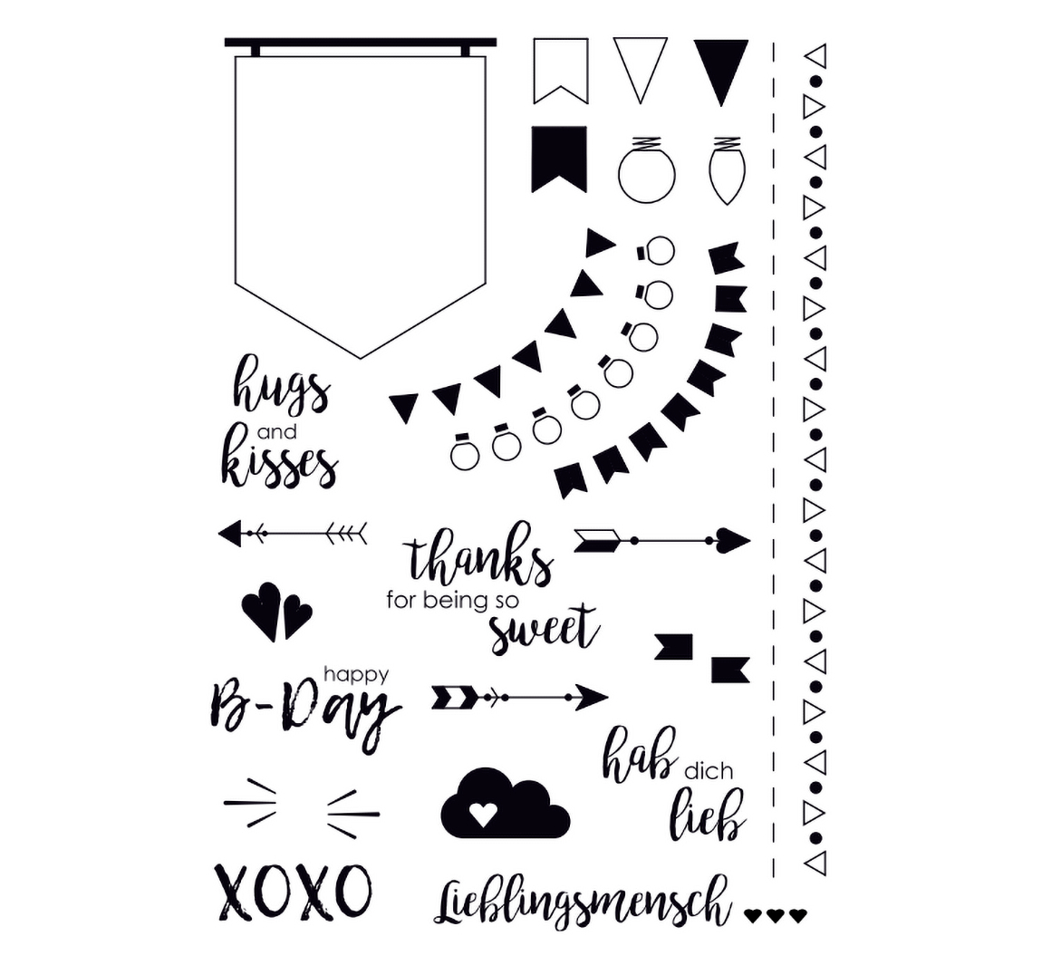 VBS Silikonstempel "Hugs and kisses"
