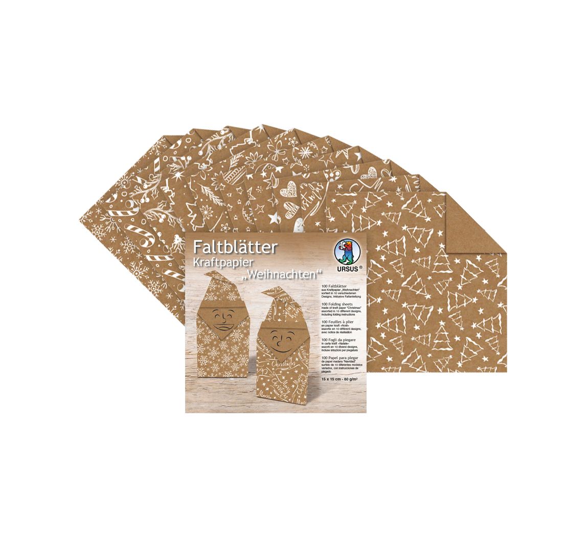 Faltblätter "Kraftpapier Weihnachten"