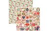 Scrapbook-Papier "Christmas Vibes Patterns"