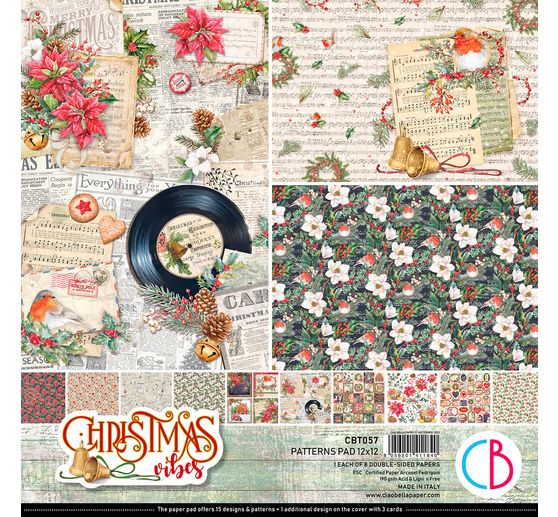 Scrapbook-Papier "Christmas Vibes Patterns"