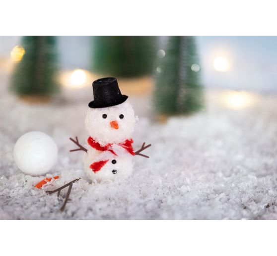 Mini Bastelset Wichteltür "Schneemann"