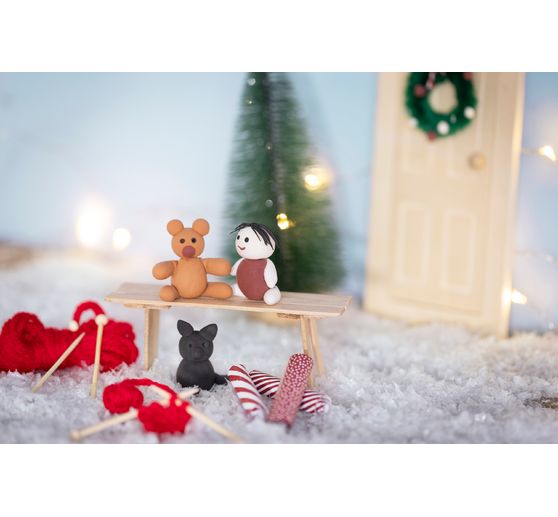 Mini Bastelset Wichteltür "Weihnachtsgeschenke"