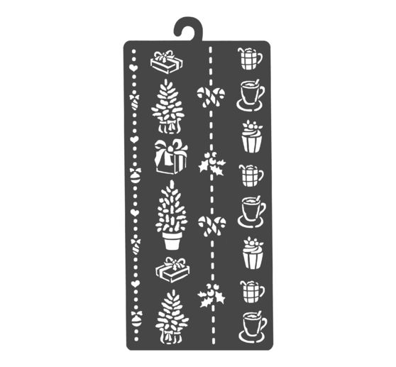 Stencil "Christmas ornaments"