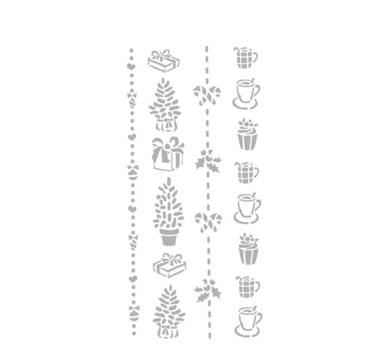 Stencil "Christmas ornaments"