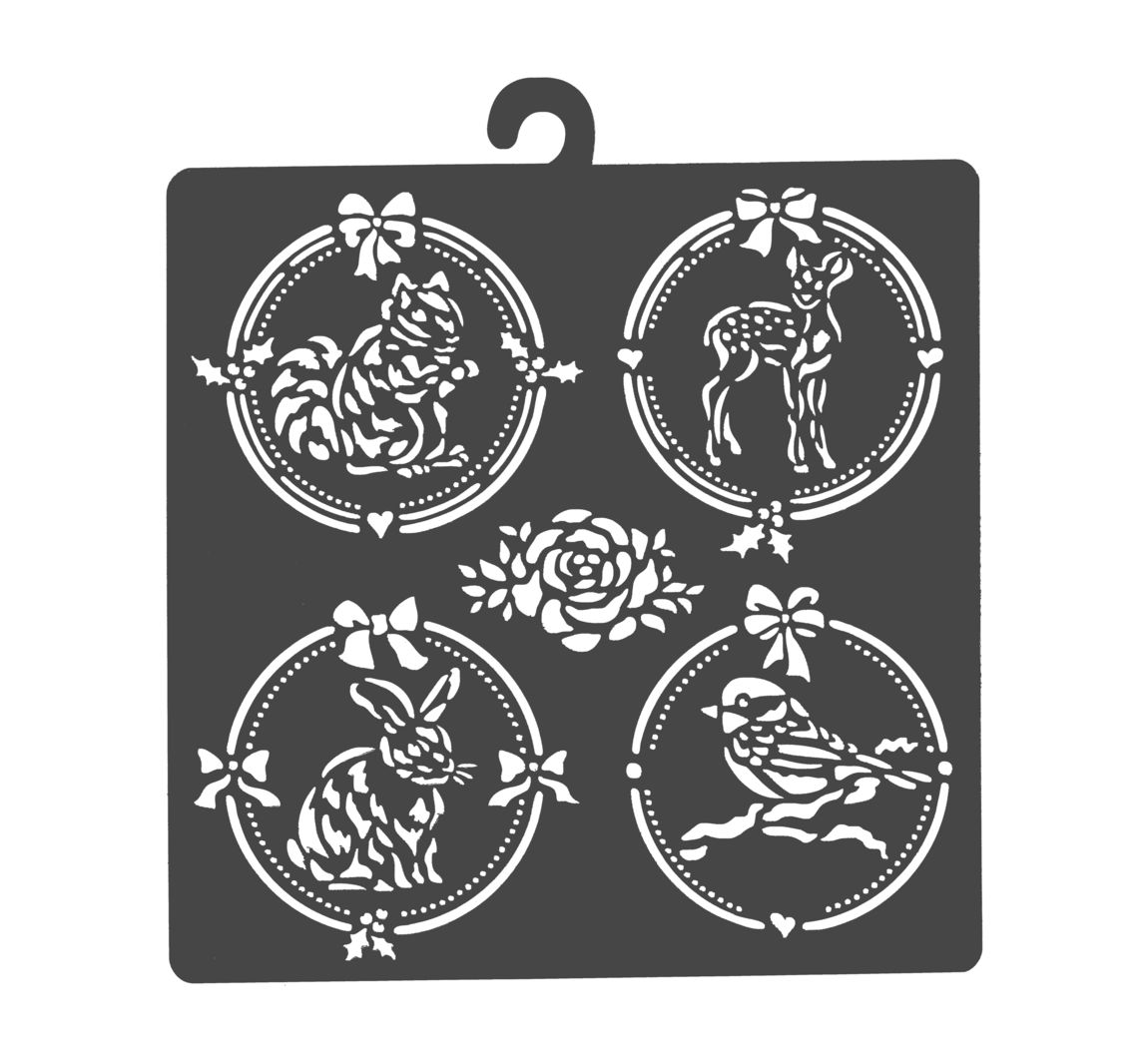 Schablone "Waldtiere" | VBS Hobby Bastelshop