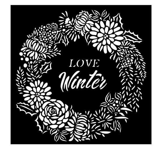 Schablone "Love Winter"