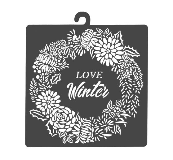 Schablone "Love Winter"