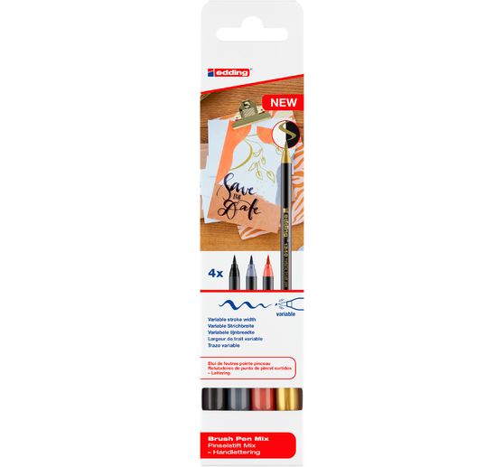 edding 1340 Pinselstift "Metallic - Mix"