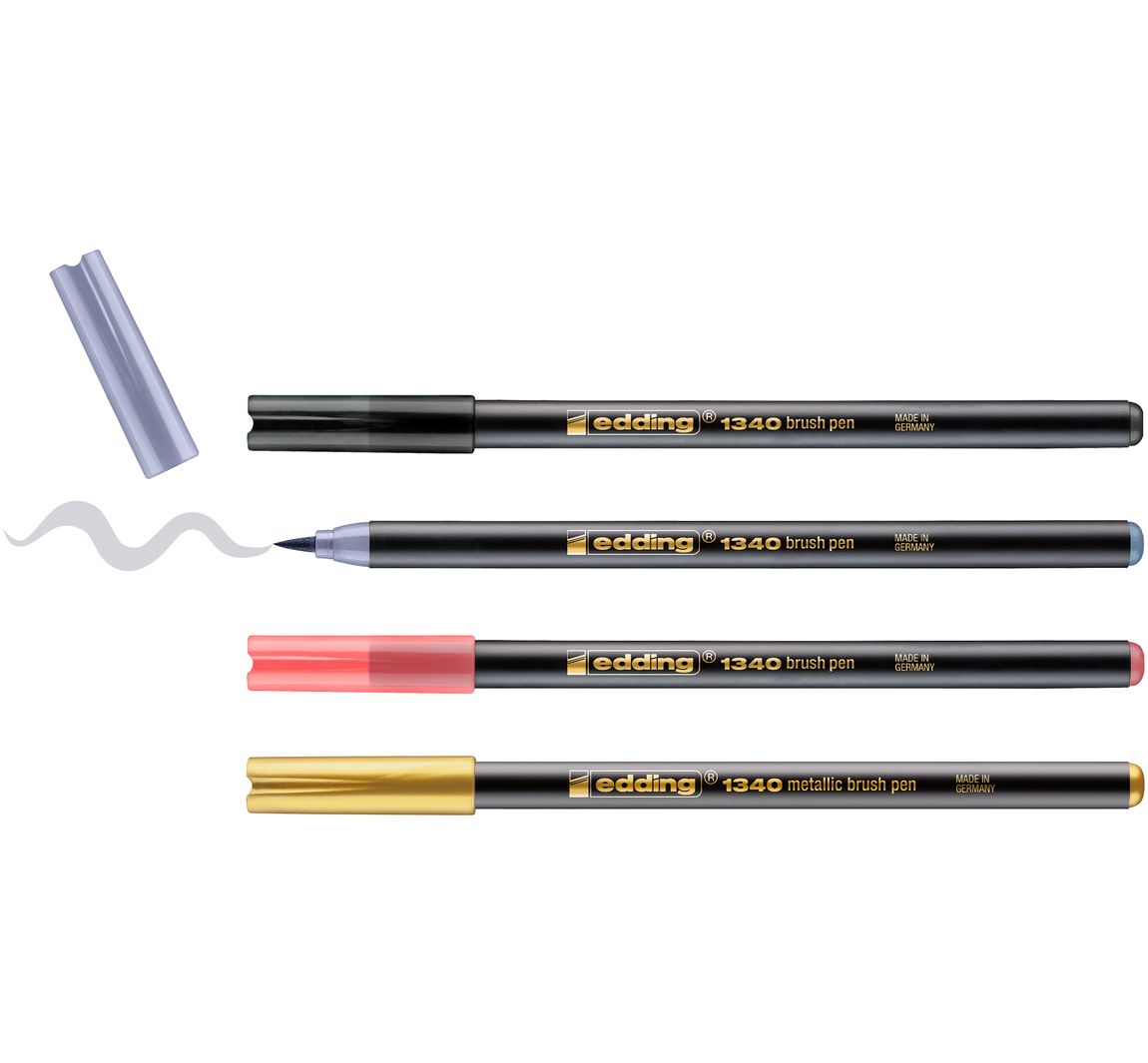 edding 1340 Pinselstift "Metallic - Mix"