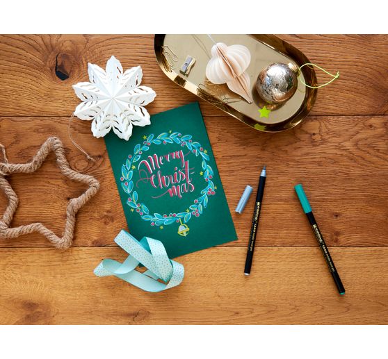 edding 1340 Pinselstift "Xmas - Metallic"