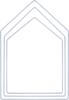 Metal ring "Hous", set of 3, White