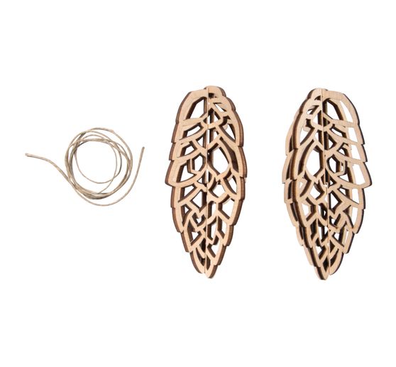 3D Wooden decoration pendant "Cones" to stick