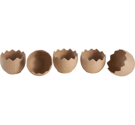 VBS Egg shells, 5 pieces, Ø 6 cm