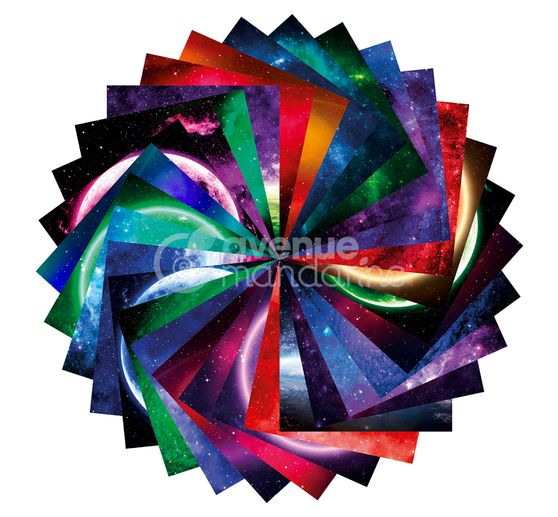 Faltpapier-Sortiment "Space"