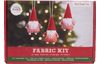 Simply Make Christmas Fabric Kit "Red Santa Trio"
