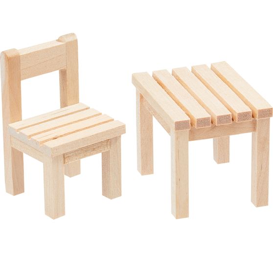 Miniatur Set "Tisch & Stuhl"