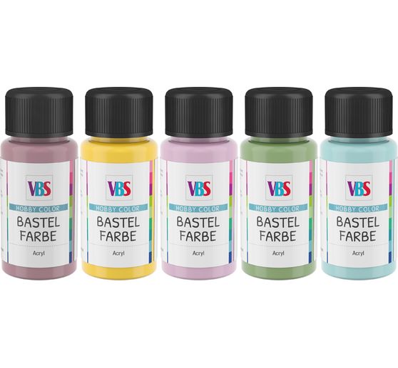 VBS Bastelfarben-Set "Pastel poetry"