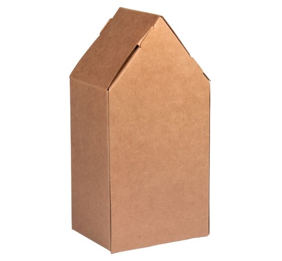 XL Kraftpapier Faltschachteln "Haus"