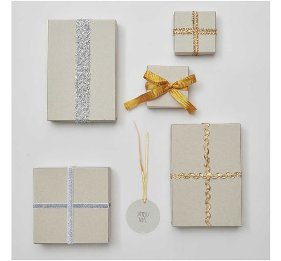 Rico Design Bänder-Set "Lucky dip", Gold-Silber