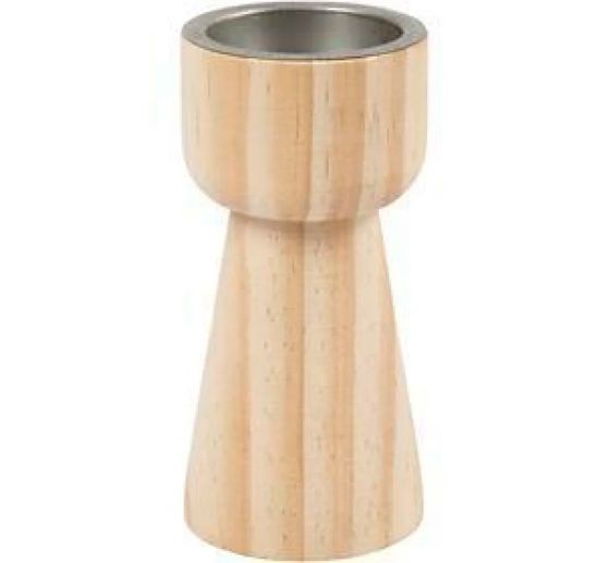 Wood tea light holder