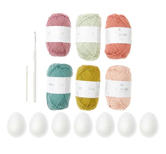 Rico Design Ricorumi Häkelset "Ostereier Earthy"