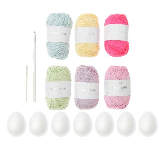 Rico Design Ricorumi Häkelset "Ostereier Pastel"