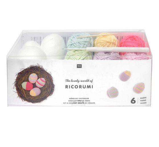 Rico Design Ricorumi Häkelset "Ostereier Pastel"
