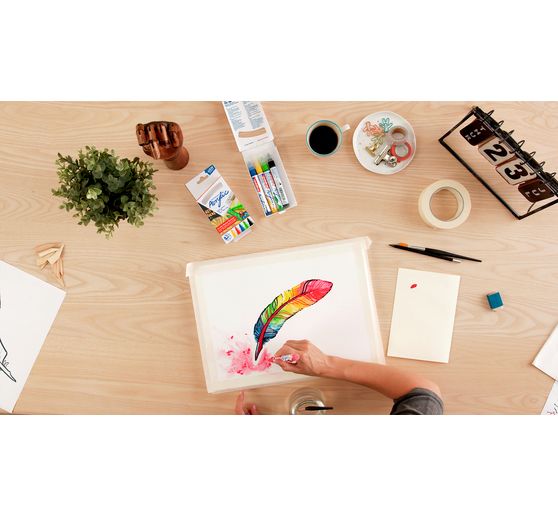 edding 5100 Acrylic "Acrylmarker - Basic", Mittel, 5er-Set
