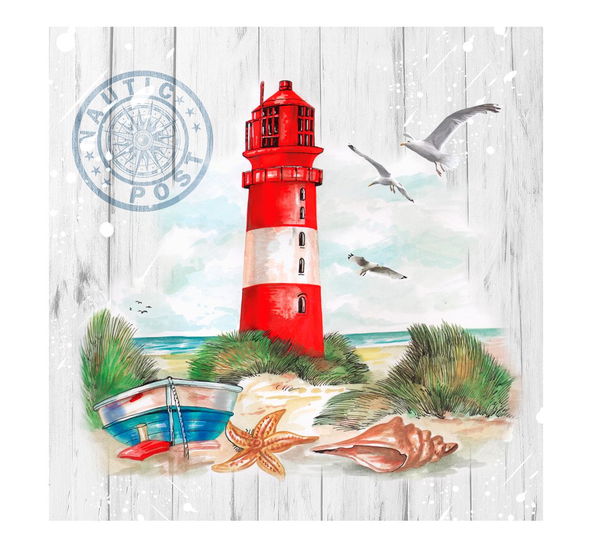 Serviette "Maritime Grüße" - 20 Stück